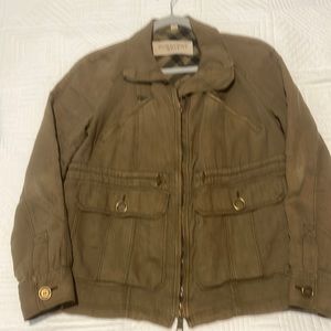 Burberry Brit linen/viscose blend utility jacket US 6